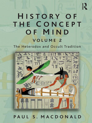 cover image of History of the Concept of Mind